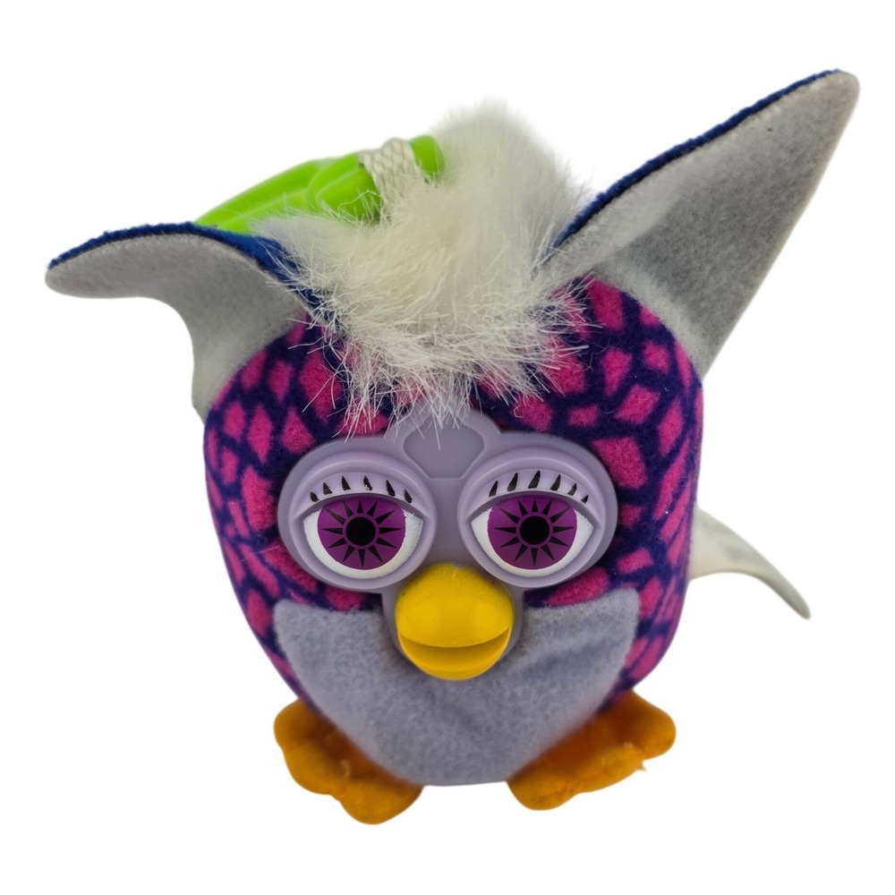 Furby Plush Clip Keychain Mcdonalds Promo Tiger Electronics 2000 GOOD Nostalgia